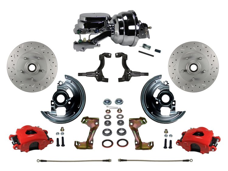 Chevy II/Nova Front Disc Brake Conversion Kit w/Stock Height Spindles