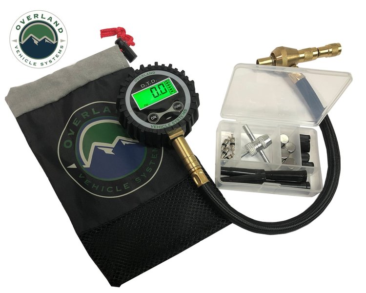 Digital Tire Deflator with Valve Kit & Storage Bag