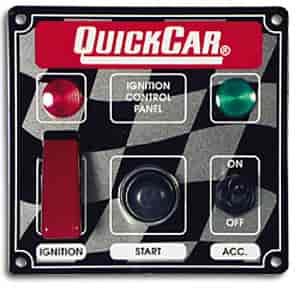 Ignition Control Panel Includes Ignition Switch, Starter button, Accessory Switch & 2 Pilot Lights
