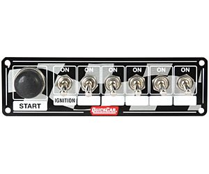 Ignition Control Panel Includes Ignition Switch, Momentary Starter Button & 5 Accessory Switches Height: 2" Width: 7"