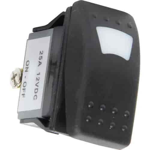 Lighted On/Off Rocker Switch Blue
