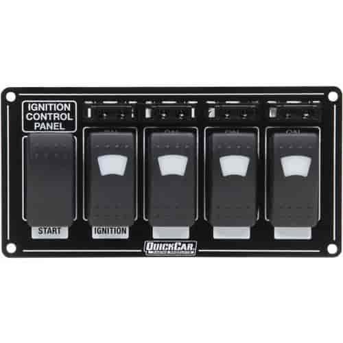 ICP Rocker Switch Panel Fused Lighted Black