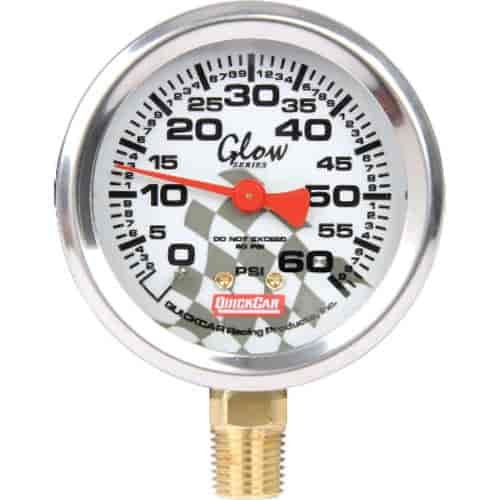 Replacement Tire Pressure Gauge Head Glo 0-60 psi.
