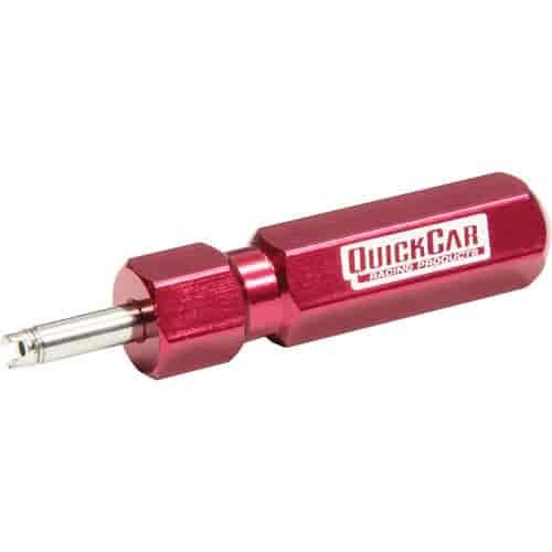 Valve Stem Core Tool Aluminum Red Anodized