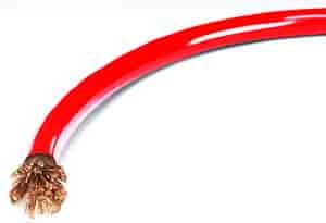 Power Cable 2 AWG 1 Ft. Red