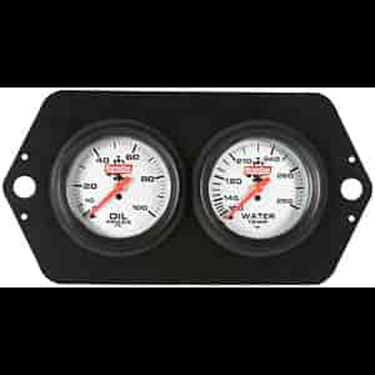 Pro Sprint Gauge Panel Oil Pressure/Water Temp Aluminum