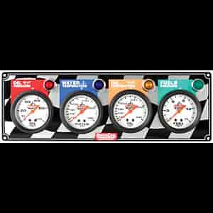 Standard 4-Gauge Panel Oil Pressure/Water Temp/Oil Temp/Fuel Pressure