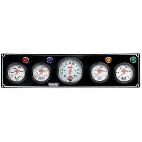 Standard 4-1 Gauge Panel Oil Pressure/Water Temp/Oil Temp/Fuel Pressure/Tachometer Black