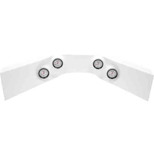 Wraparound Fiberglass Gauge Panel Extreme White