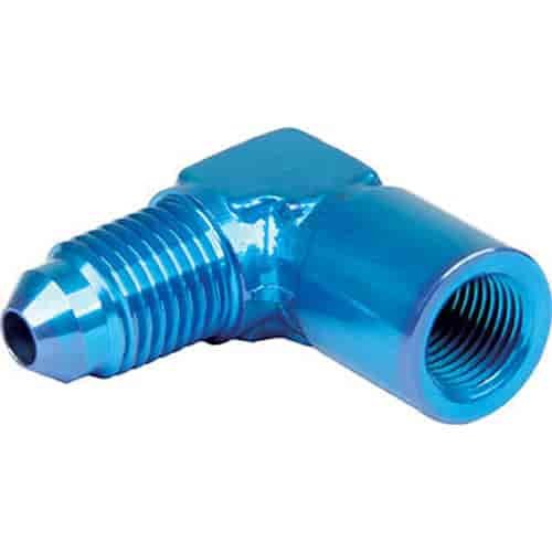 Gauge Adapter 90 Female 1/8 NPT to Male -4 AN Aluminum
