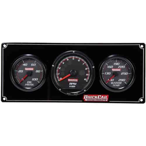 Redline 2-1 Gauge Panel Oil Press/Water Temp/Tach