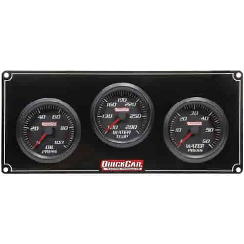 Redline 3 Gauge Panel Oil Press/Water Temp/Water Press