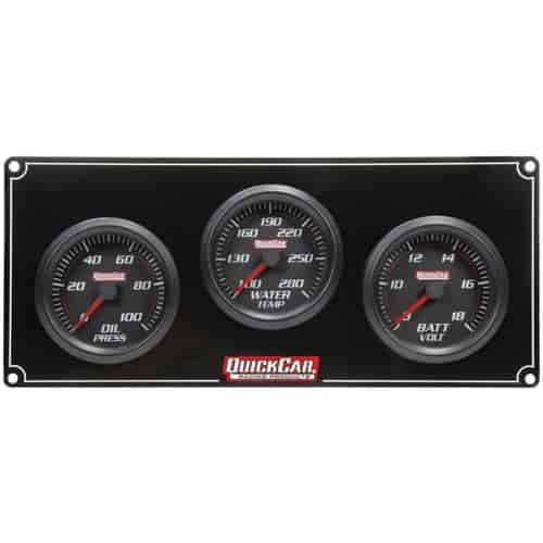 Redline 3 Gauge Panel Oil Press/Water Temp/Volt
