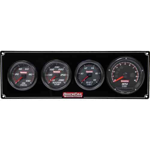 Redline 3-1 Gauge Panel Oil Press/Water Temp/Volt/Tach