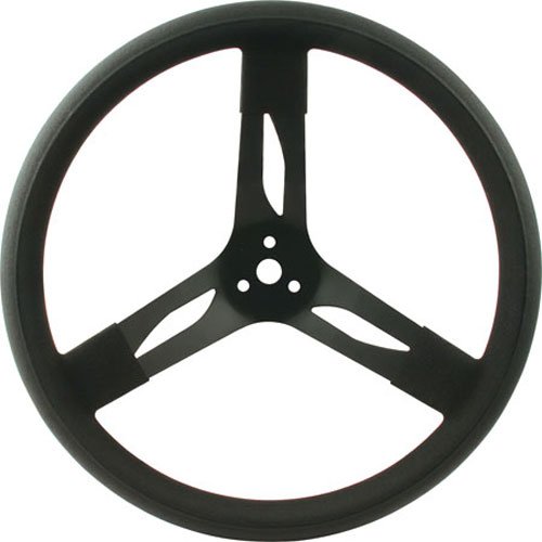 Steel Steering Wheel 17" Black Grip