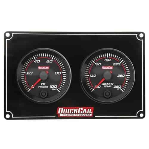 Redline 2 Gauge Panel Oil Pressure/Water Temperature