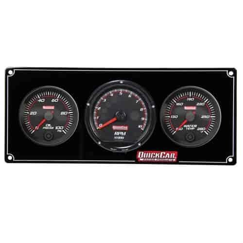 Redline 2-1 Gauge Panel Oil Pressure/Water Temperature with Tachometer
