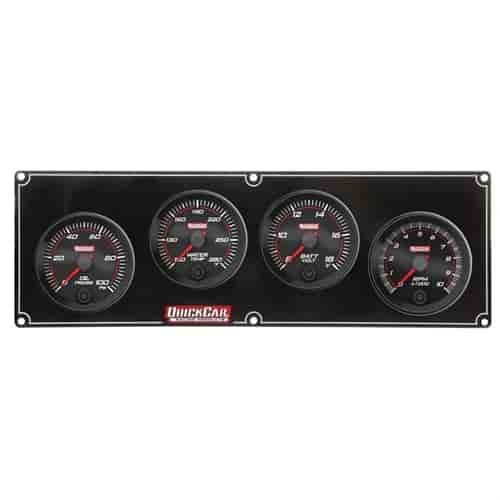 Redline 3-1 Gauge Panel Oil Pressure/Water Temperature/Volt with 2-5/8 in. Tachometer