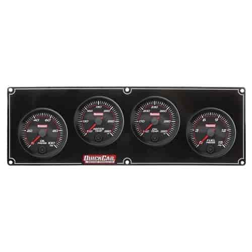 Redline 4 Gauge Panel Oil Pressure/Water Temperature/Oil Temperature/Fuel Pressure