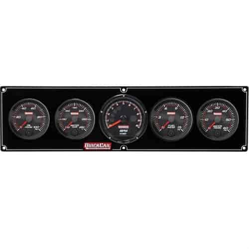 Redline 4-1 Gauge Panel Oil Pressure/Water Temperature/Water Pressure/Fuel Pressure w/ Recall Tachometer