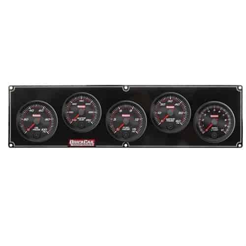 Redline 4-1 Gauge Panel Oil Pressure/Water Temperature/Water Pressure/Fuel Pressure w/ 2-5/8 in. Tachometer