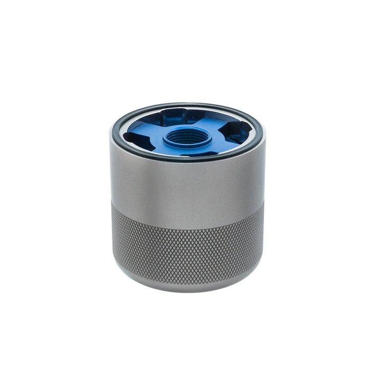 11-RU77-22 HyperFlow Oil Filter, Size: 77 mm (Medium), 22 mm x 1.5 Thread [Titanium]