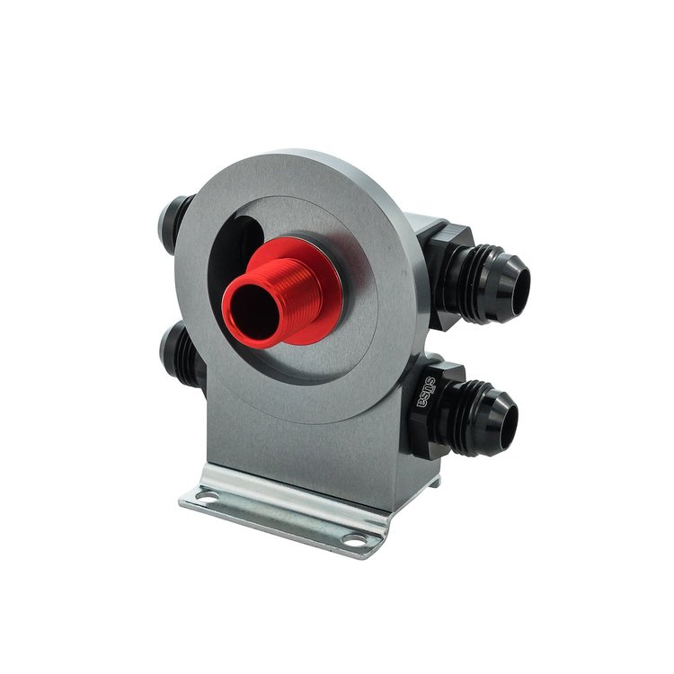 18-RFHUT77-13-22-RTL Thermostatic Remote Oil Filter Stand, Right to Left Flow, 77 mm Surface w/ 13/16 in.-16 Filter Nipple