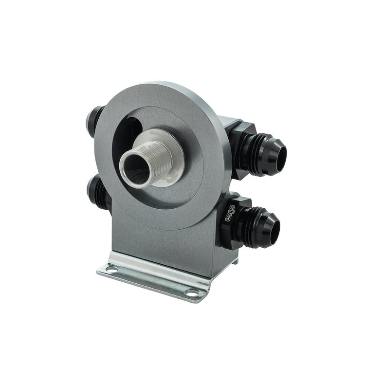 18-RFHUT77-20-22-RTL Thermostatic Remote Oil Filter Stand, Right to Left Flow, 77 mm Landing Surface w/ 20mm Filter Nipple