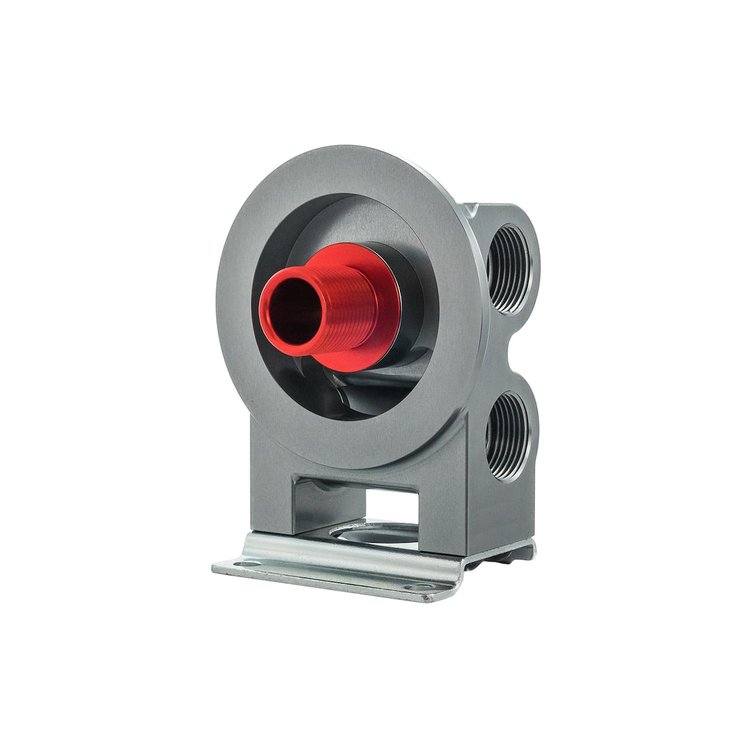 18-RFHU77-13-22 Remote Oil Filter Stand, 77 mm Landing Surface w/ 13/16 in.-16 Filter Nipple