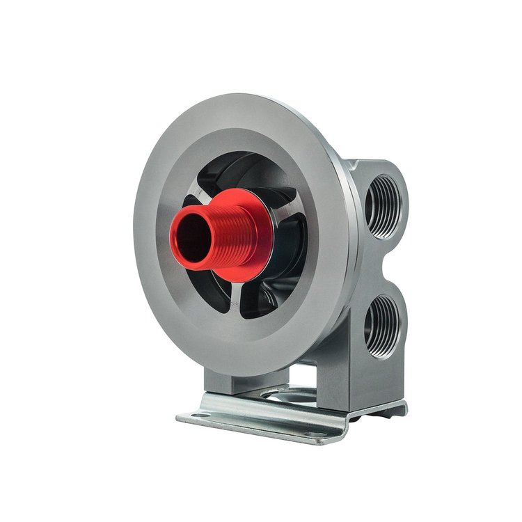 18-RFHU92-13-22 Remote Oil Filter Stand, 92 mm Landing Surface w/ 13/16 in.-16 Filter Nipple