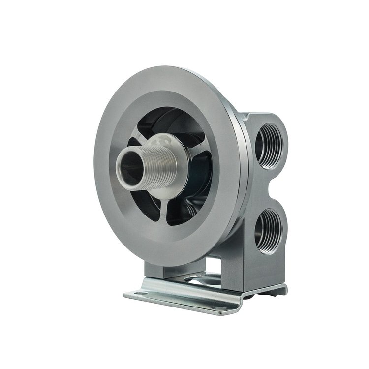 18-RFHU92-20-22 Remote Oil Filter Stand, 92 mm Landing Surface w/ 20 mm Filter Nipple