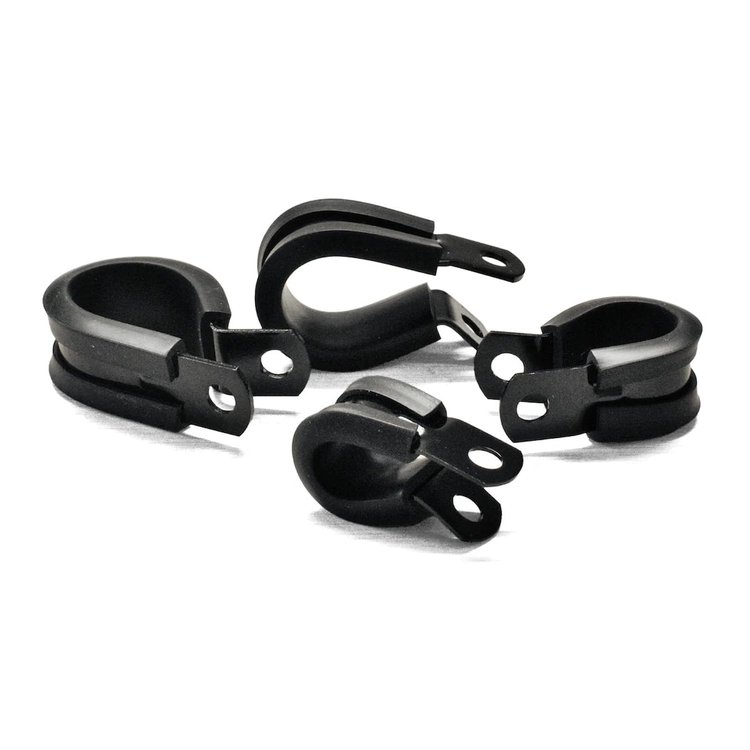 21-PC06 Cushioned Hose Mounting Clamp, -06 Size Hose Clamp