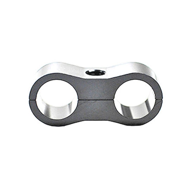 22-HS04-SI Billet Hose Separator, Size: -04, [Silver]