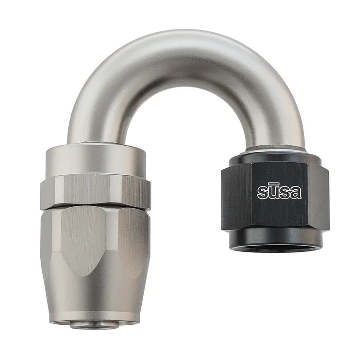 22-AN10RU10-180 Hose End, AN10 Female to -10 Reusable Male, 180-Degree