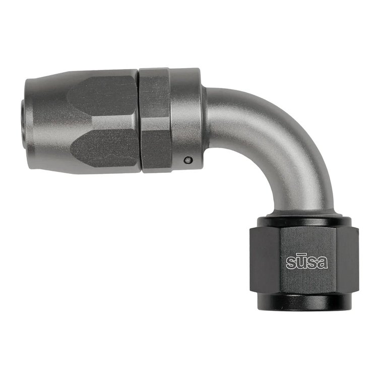 22-AN16RU16-90 Hose End, AN16 Female to -16 Reusable Male, 90-Degree