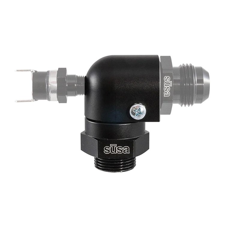 22-M22-90-NPT18 ProLine Port Adapter, Fully Articulating, 90-Degree 22 mm Proline Adapter, w/ 1/8 in. NPT Port