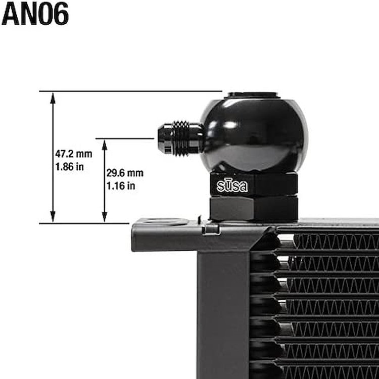 22-M22BJAN06-90 ProLine Banjo Fitting, 22 mm x 1.5 Male to AN06 Banjo, 90-Degree