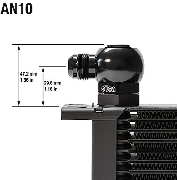22-M22BJAN10-90 ProLine Banjo Fitting, 22 mm x 1.5 Male to AN10 Banjo, 90-Degree