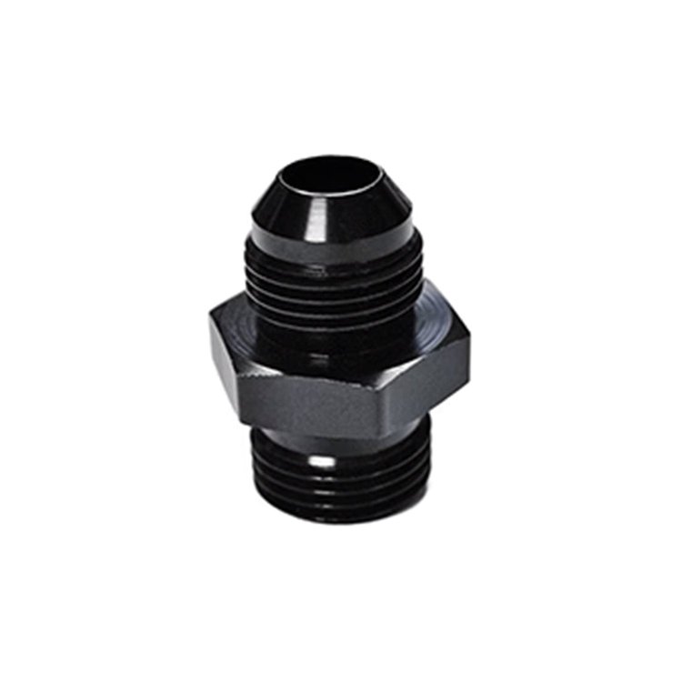 22-NPSM12AN08-00 Adapter Fitting, 1/2 in. NPSM Male to AN08 Male, Straight [Anodized Aluminum]