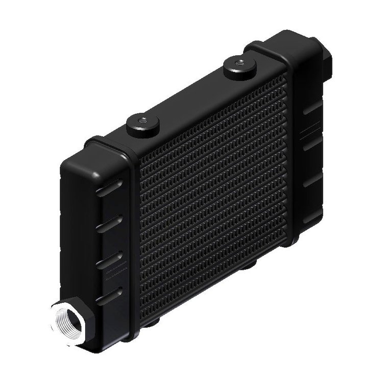 53-10742-01 ProLine SLM Oil Cooler, 141 mm Core Width, 14-Rows, 22 mm x 1.5 Female Ports