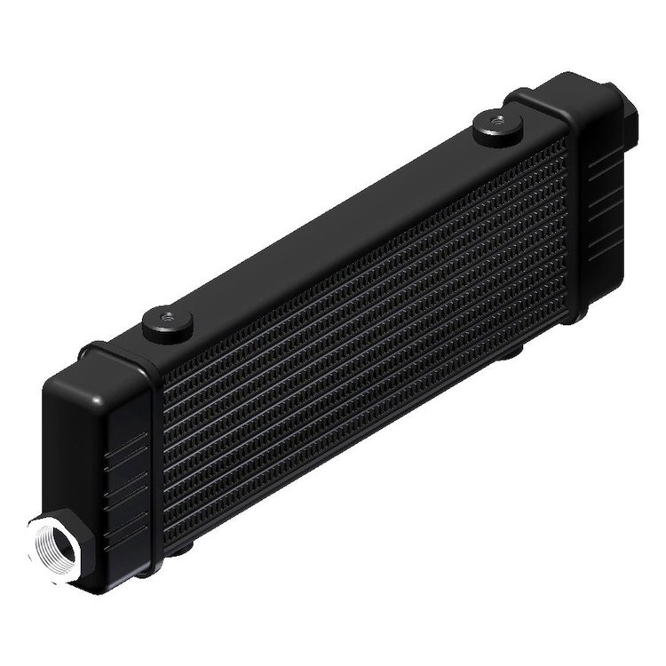 53-10744-01 ProLine SLM Oil Cooler, 250 mm Core Width, 10-Rows, 22 mm x 1.5 Female Ports