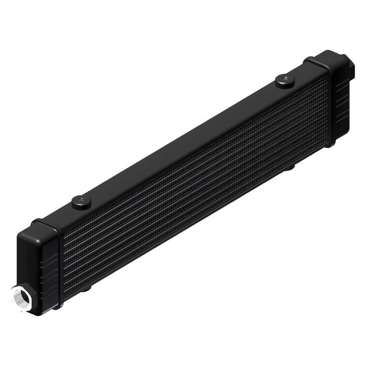 53-10747-01 ProLine SLM Oil Cooler, 420 mm Core Width, 10-Rows, 22 mm x 1.5 Female Ports