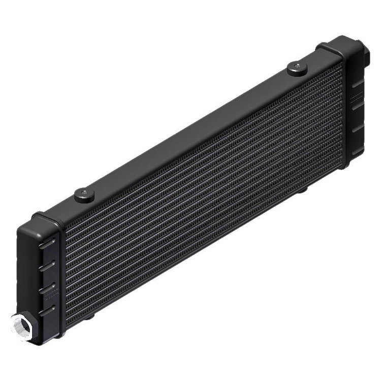 53-10748-01 ProLine SLM Oil Cooler, 420 mm Core Width, 14-Rows, 22 mm x 1.5 Female Ports