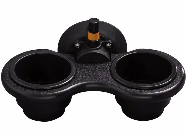 MC5303B 2-Cup Holder, Angle Mount - Black