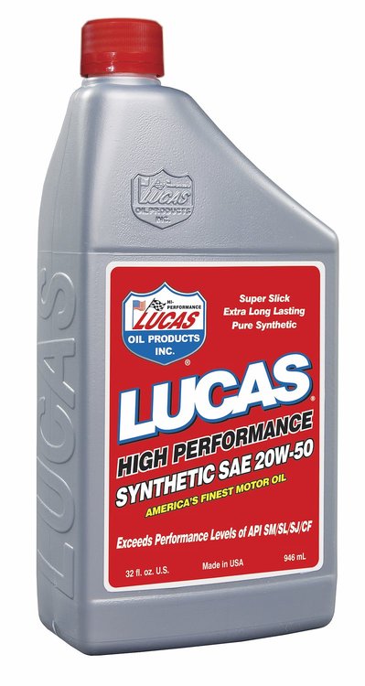 Synthetic High Performance Motor Oil 20W50 SAE