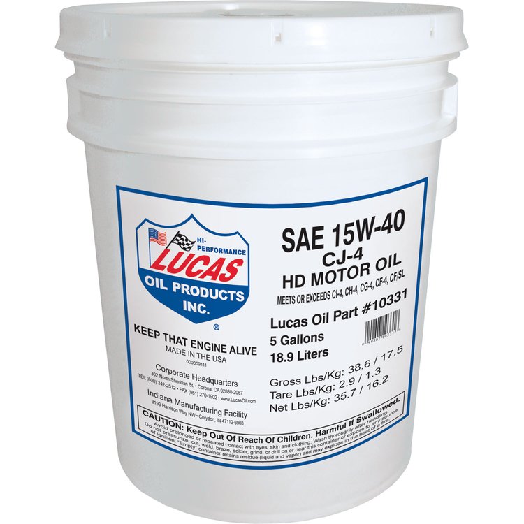 15W-40 CJ-4 Truck Oil 5 GAL Pail