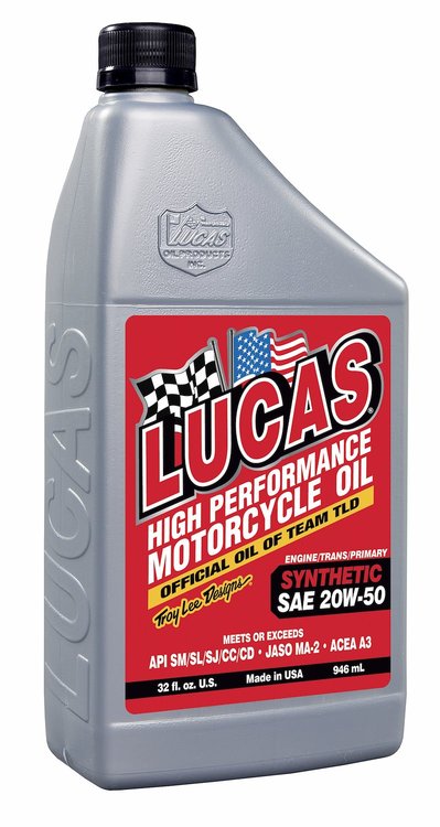 Synthetic SAE 20W-50 Motorcycle Oil 1-Quart