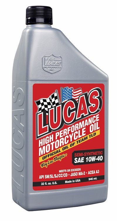 Semi-Synthetic SAE 10W-40 Motorcycle Oil 1-Quart