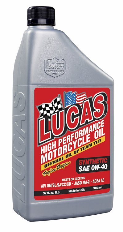Synthetic SAE 0W-40 Motorcycle Oil 1-Quart