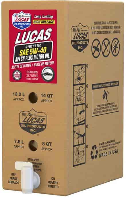 Synthetic Motor Oil SAE 5W-40 - 6 Gallon Bag In A Box